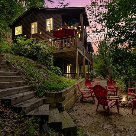Amazing Creek View Cabin W/ Hot Tub, Firepit & Pool Table Ellijay Exterior photo